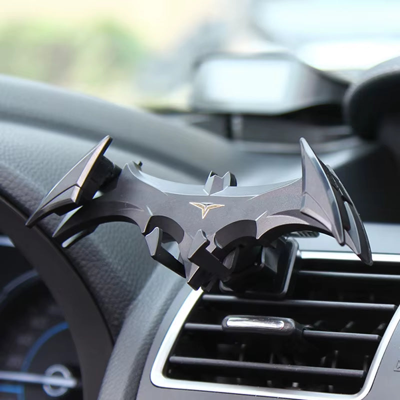 Bat-shaped Gravity Car Phone Holder – Air Vent Mount for 4-6.5 Inch Devices