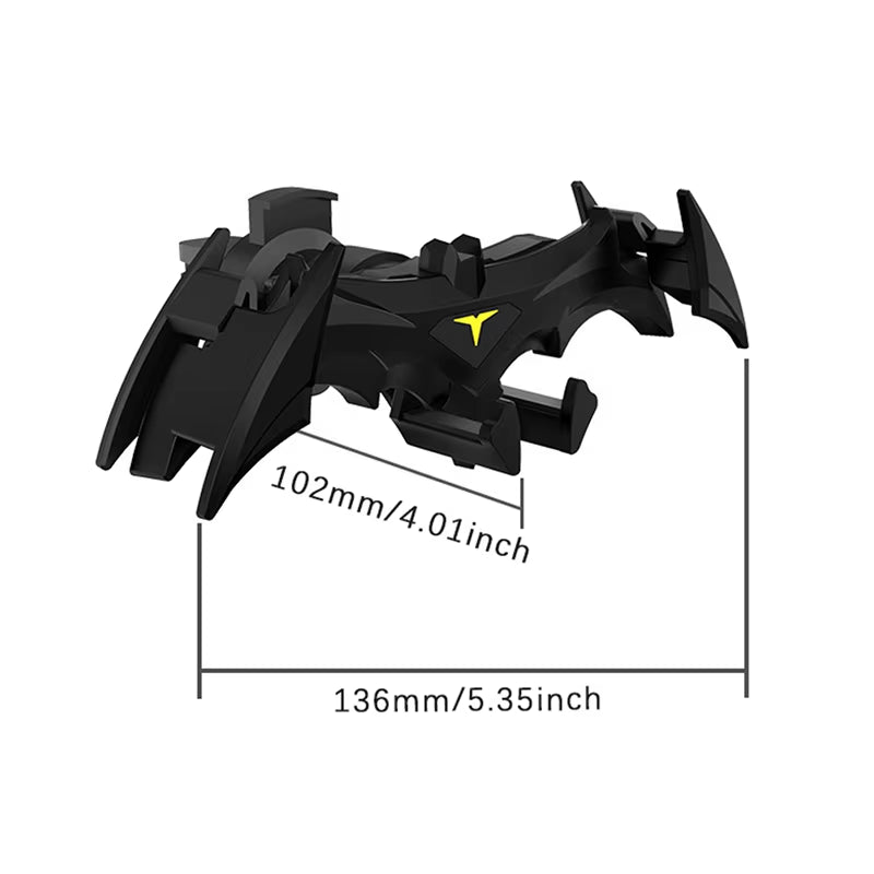 Bat-shaped Gravity Car Phone Holder – Air Vent Mount for 4-6.5 Inch Devices