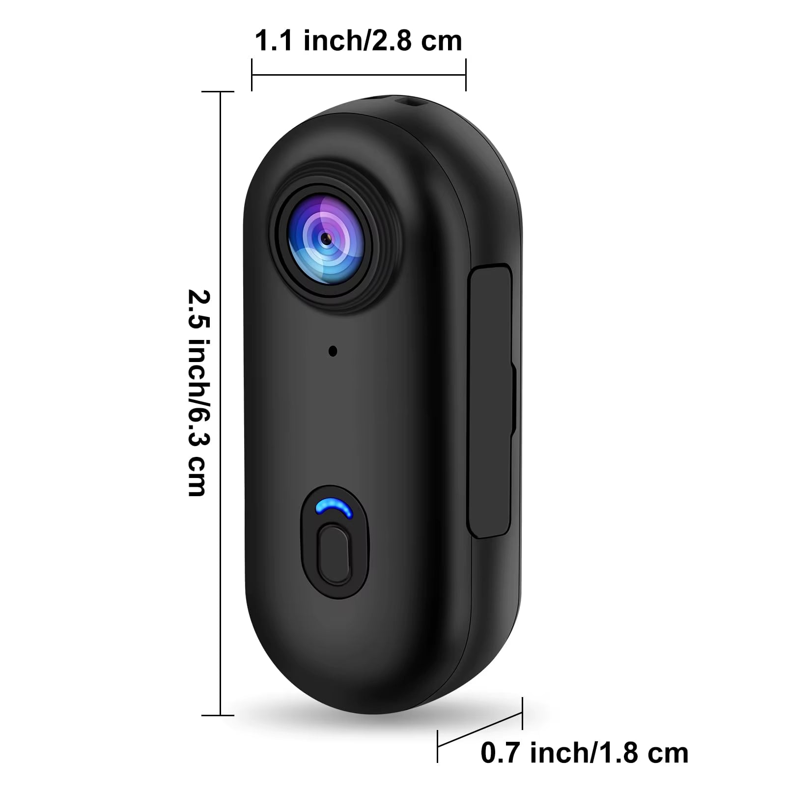 4K Body Magnetic Camera Action Sports Camera with Integrated Helmet and Handlebar Mount for Motorcycles and Bicycles - Mini Full HD with WiFi Connectivity