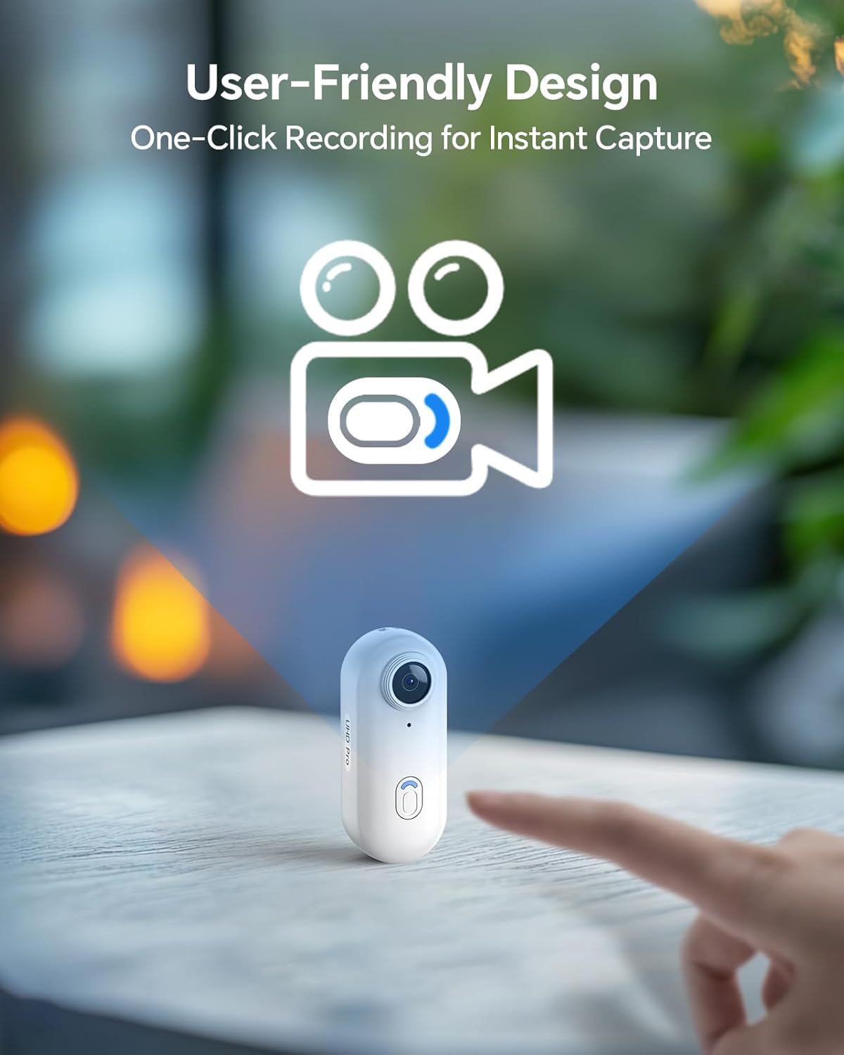 Wearable Magnetic Mini Camera – Hands-Free Recording 2K with 128GB Storage