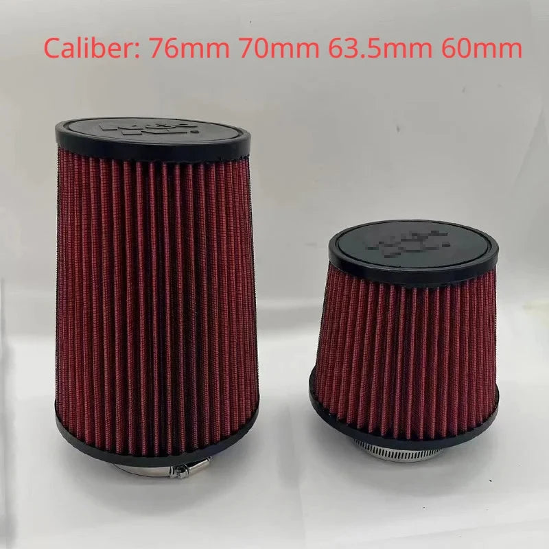 Universal High Flow Cone Air Filter for K&N 14084-2 - 2.5 to 4 Inch Tapered Mushroom Head (102mm, 89mm, 76mm, 70mm, 63.5mm, 60mm)