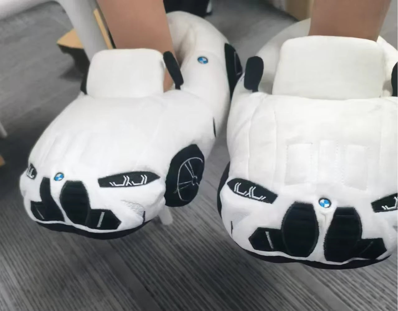 🚗 Car-Themed Plush Slippers – Cozy & Fun Indoor Footwear for Car Lovers!