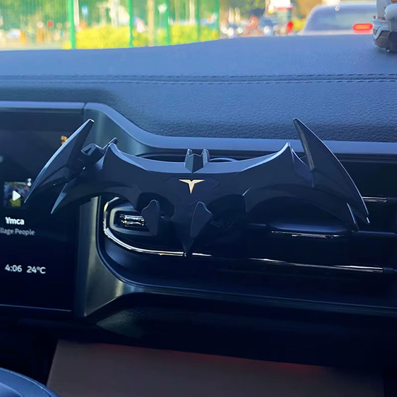 Bat-shaped Gravity Car Phone Holder – Air Vent Mount for 4-6.5 Inch Devices