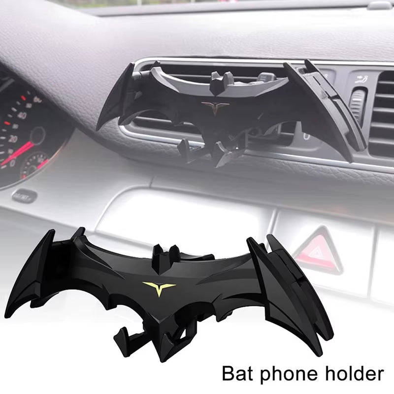 Bat-shaped Gravity Car Phone Holder – Air Vent Mount for 4-6.5 Inch Devices